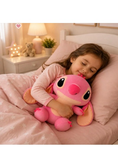 Stitch Peluş Oyuncak 30 Cm Yumuşak Hediyelik Sevimli Oyun Ve Uyku Arkadaşı Orta Boy Pembe