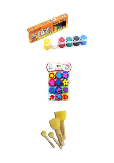 Rich Funny Kids 25 Ml Parmak Boyası Eva Baskı Set 3'Lü