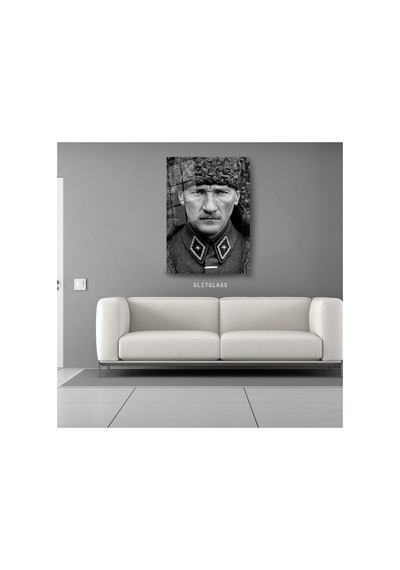 Atatürk Askeri Üniformalı Siyah Beyaz Fotoğraf Temperli Cam Tablo Atatürk Temalı Dekoratif Duvar Tablosu, Salon, Ofis Ve Çalışma Alanı Dekoru, Atatürk Askeri Üniformalı Siyah Beyaz Fotoğraf Temperli Cam Tablo Atatürk Temalı Dekoratif Duvar Tablosu, Salon, Ofis Ve Çalışma Alanı Dekoru,