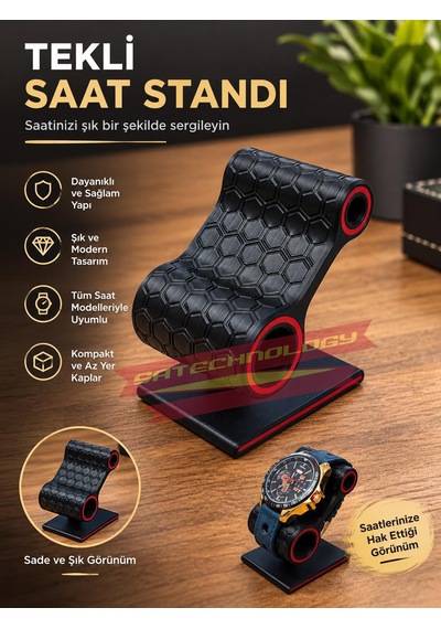 Kol Saati Standı Bileklik,saat Standi Tekli Siyah