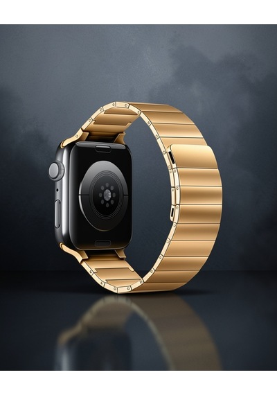Apple Watch 42mm Kr404 Huks Kordon - Gold Altın