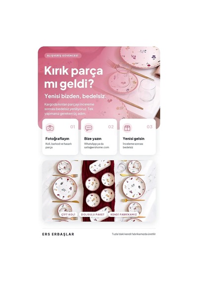 Flora 20 Parça 6 Kişilik Kahvaltı Takımı Diğer