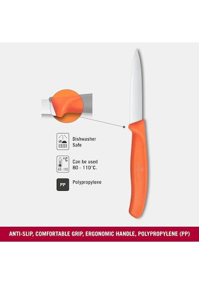 Victorinox 6.7639.c1 Swiss Classic 8cm Tırtıklı Soyma Bıçağı Çok Renkli