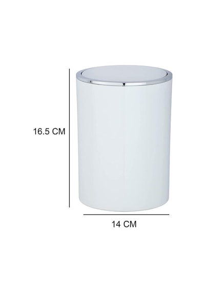 2 Li Çöp Kovası Beyaz İnka Model 25,5 X 18,5 16,5 X 14 Beyaz