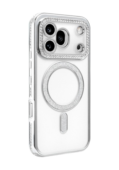 Newface Huawei Honor 600 Pro Joke Simli Magneticsafe Kılıf Gümüş