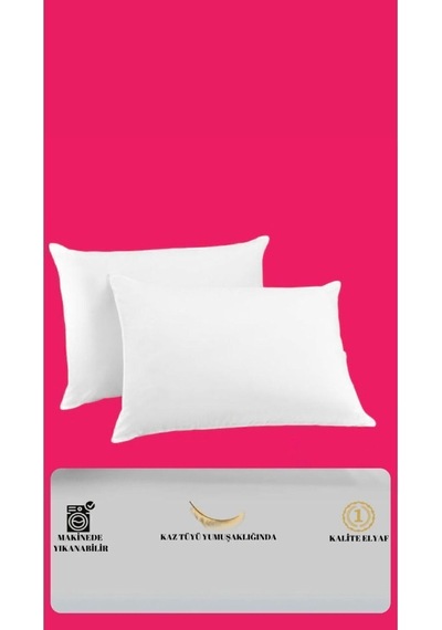 High Comfort Nefes Alan Roll Pack Silikon Yastık A Plus 800 Gr 2 Adet Beyaz