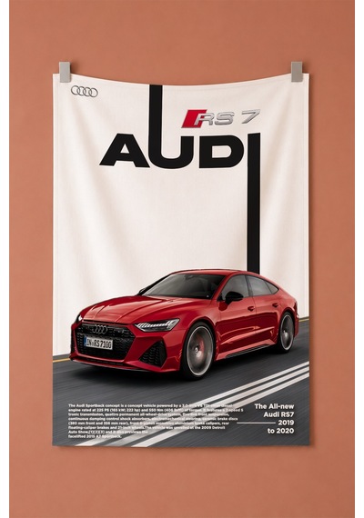Audi Rs7 Dekoratif Duvar Örtüsü Duvar Halısı Reaste