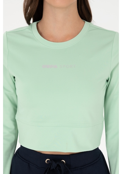 U.S. Polo Assn.  Kadın Yeşil Bisiklet Yaka Sweatshirt 50291461-VR250