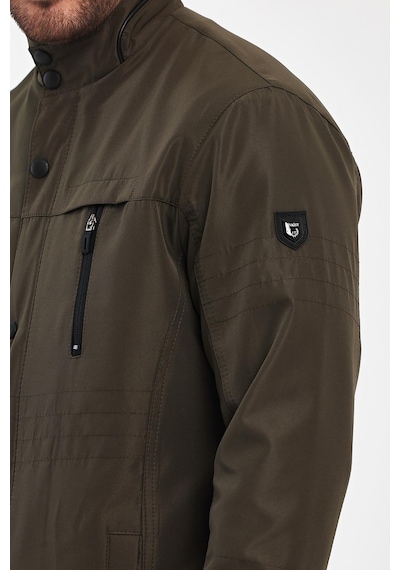 Sivaist Erkek Yeşil Regular Uzun Mevsimlik Pamuk Polyester Karışımlı Safari Mont - Yeşil