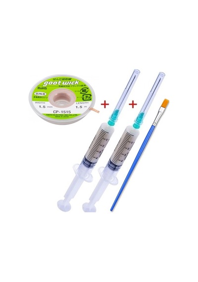 1515 Flux Lehim Toplama Temizleme Fırçası ve Sökme Teli 1.5 MM