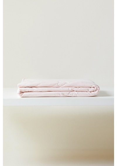 Ocean Home Textile %100 Pamuk Penye Pembe Kalp Nakışlı Bebek Çok Amaçlı Örtü 90 X 120 Cm