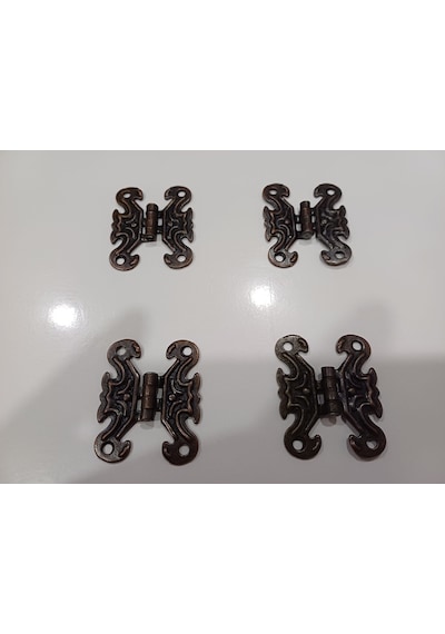 Zamak Antik Kelebek Eskitme Menteşe Bakır Küçük 3x4 Cm-4 Adet