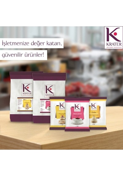 Krater Toz Krem Patiseri Pastacı Kreması 1 Kg
