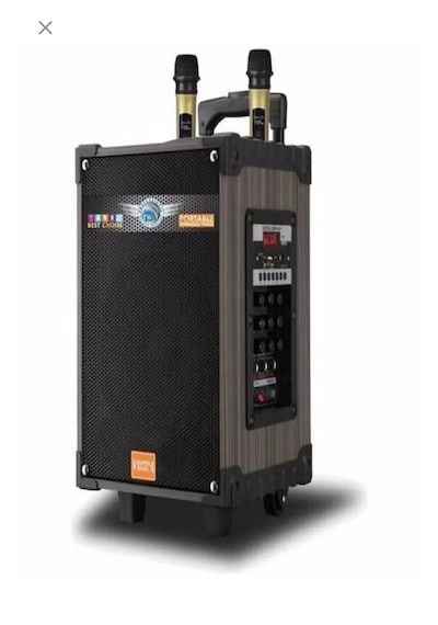Hoparlör Çift Mikrofon, Bluetooth, Usb, Sd Kart Kumandalı 100watt