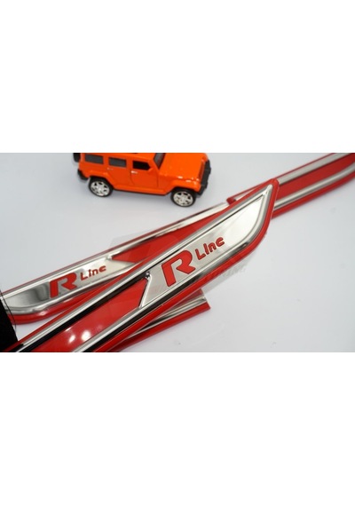 Volkswagen Vw R Line 3M 3D Yan Çamurluk Krom Bıçak Logo Arma