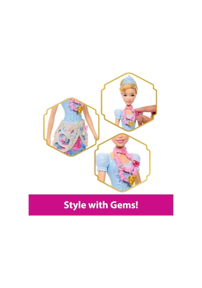Mattel Filmden İlham Alan Mattel Disney Prensesi Cinderella Bebek, Aksesuarlar, Kalp Şeklinde Değerli Taş Kutusu İle Genel Mattel Filmden İlham Alan Mattel Disney Prensesi Cinderella Bebek, Aksesuarlar, Kalp Şeklinde Değerli Taş Kutusu İle Genel
