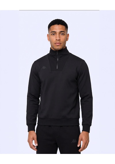 Kappa İther Tur Erkek Siyah Regular Sweatshirt