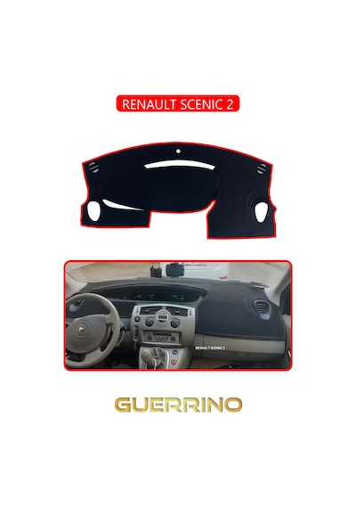 Renault Scenıc 2torpido Koruma Halısı Kırmızı Kenar
