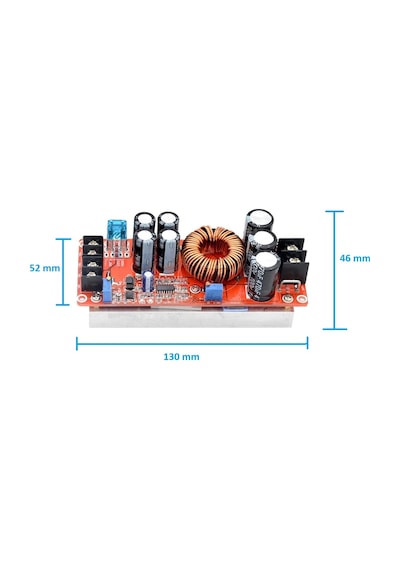1200W 20A Dc-Dc Voltaj Yükseltici Gerilim Yükseltici 8-60Vto12-83