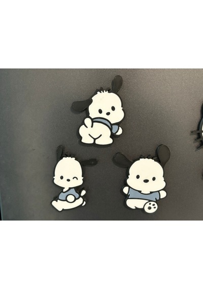 Sanrio Evreni Pochacco Sevimli Köpek Karakteri Hediyelik Eşya Buzdolabı Magneti