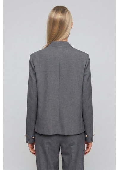 Defacto Regular Fıt Dik Yaka Blazer Ceket I3334ax26auar168 Antrasit-ar168