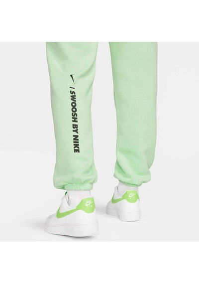 Nike Sportswear Phoenix Fleece Kadın Mor Günlük Eşofman Altı Açık Yeşil