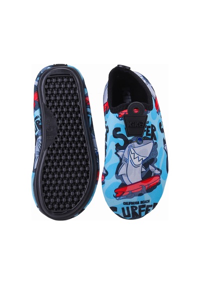 Kiko Kids Surfer Havuz Plaj Erkek Çocuk Deniz Ayakkabısı 7561 Mavi Mavi
