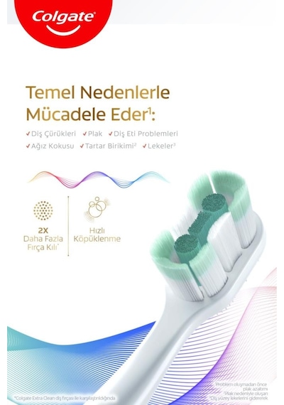 Colgate Total Foaming Clean 1+1 Yumuşak Diş Fırçası