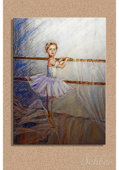 Oksana Zolotova'nın ''young Ballerina'' Adlı Eseri Dikey Kanvas Tablo 4598 Çok Renkli
