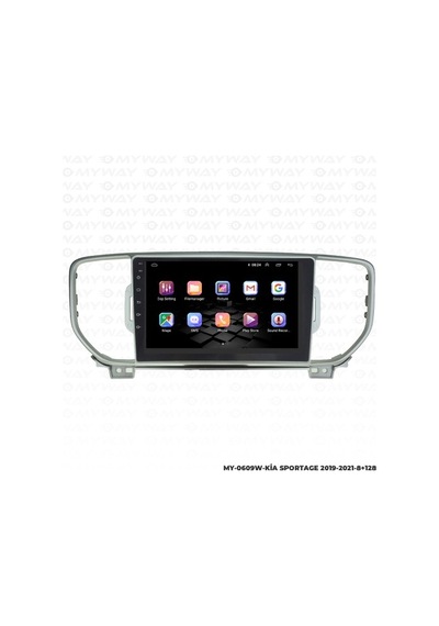 Myway Kia Sportage Android Multimedya Carplay Navigasyon Ekran - 8gb Ram+128 Gb Hdd - Myway 9"