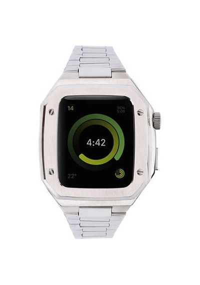 Watch 44mm Metal Petek Kasalı Kordon - Gümüş- 5796