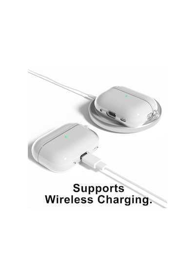 Airpods Pro 2.nesil Uyumlu Şeffaf Premium Kulaklık Kılıfı, Anc Delikli Yedek Silikon Uçları S,m,l Ve 3'ü 1 Arada Bluetooth Kulaklık Temizleme Kalemi Seti Şeffaf