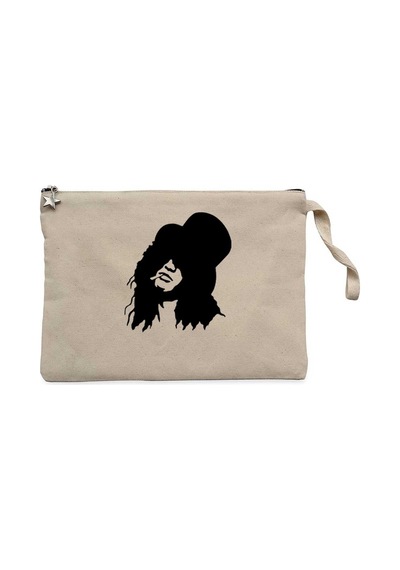 Slash Portre Krem Clutch Astarlı Cüzdan / El Çantası