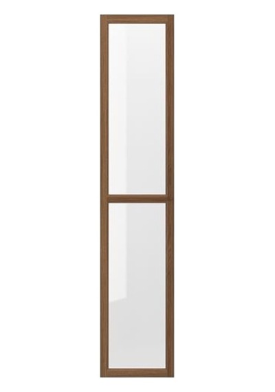 Ikea Oxberg Kitaplık Kapağı, Kahverengi Ceviz Görünüm, 40x192 Cm