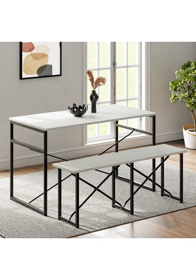 Masa Takımı Bench Bank Masa Seti 120x60 Mutfak Ve Yemek Masası