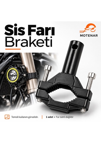 Motenar Motosiklet Sis Farı Braketi Montaj Ayağı 1 Adet