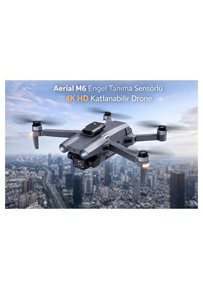 Engel Tanıma Sensörlü 4k Hd Kameralı Katlanabilir Akıllı Drone - Ekranlı Kumanda