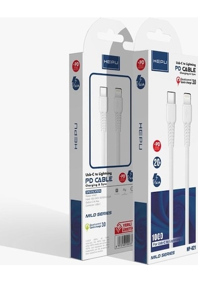 Apple Uyumlu iOS iPhone 14 Pro Max Type C To Lightning- Lightning To Type C 20w Qc 3.0 Şarj Kablosu 30 Cm