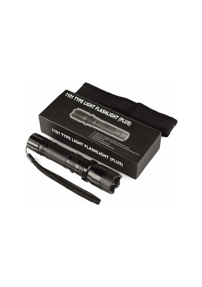 1101 Type Lıght Flashlıght Plus Elektroşoklu 220v Şarjlı El Feneri