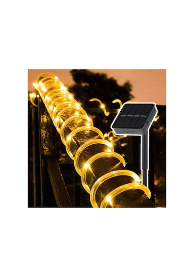 10 Metre Solar Hortum Led Aydınlatma Güneş Enerji Gün Işığı Dış Mekan Bahçe Teras Balkon Su Geçirmez