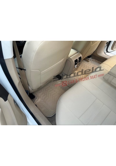 Volkswagen Passat B7 2011-2012 Arası 3d Kauçuk Havuzlu Bej Paspas