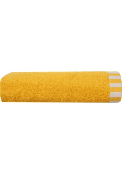 Mudo Home Nova Yüz Havlusu Sarı Beyaz 50x80 651488