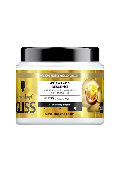 Gliss Nutritive Saç Bakım Maskesi 400ml 3'li Avantaj Paketi Mıchu