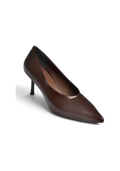 Fox Shoes Z676026060 Kahverengi Rustik İnce Topuklu Kadın Stiletto Ayakkabı