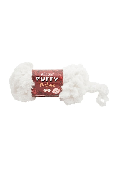 Puffy Furlove El Örgü İpi 55 Beyaz