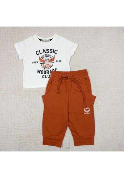 Erkek Çocuk Classic Woorage Club Yazılı Takım Beyaz