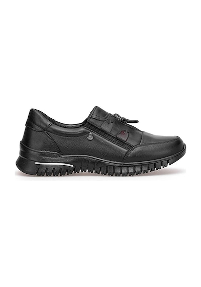 Voyager Z006 Kadın Siyah Deri 36-40 Comfort Ayakkabı Siyah