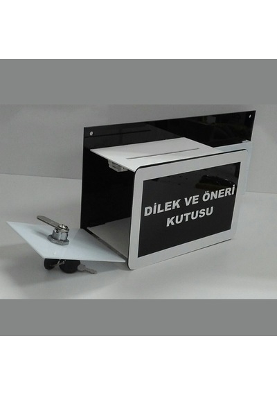 Yeni Siyah Beyaz Dilek Öneri Kutusu