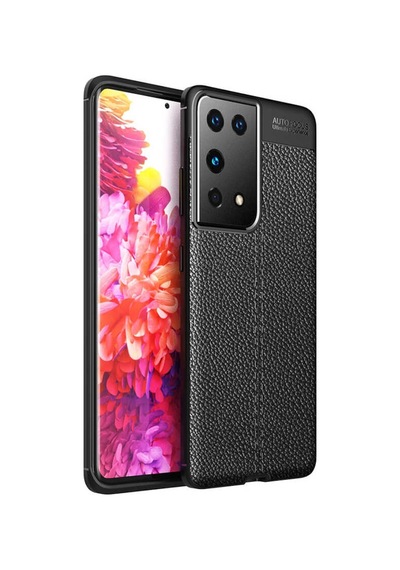 Samsung Uyumlu Galaxy S21 Ultra Kilif Deri Tarzi Niss Silikon Case 389472356