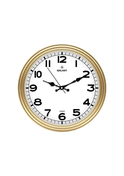 Duvar Saati -gold Sku: Zeusb08kjkgd7c 0240-beyaz-şekilli-48cm